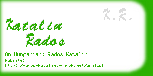 katalin rados business card